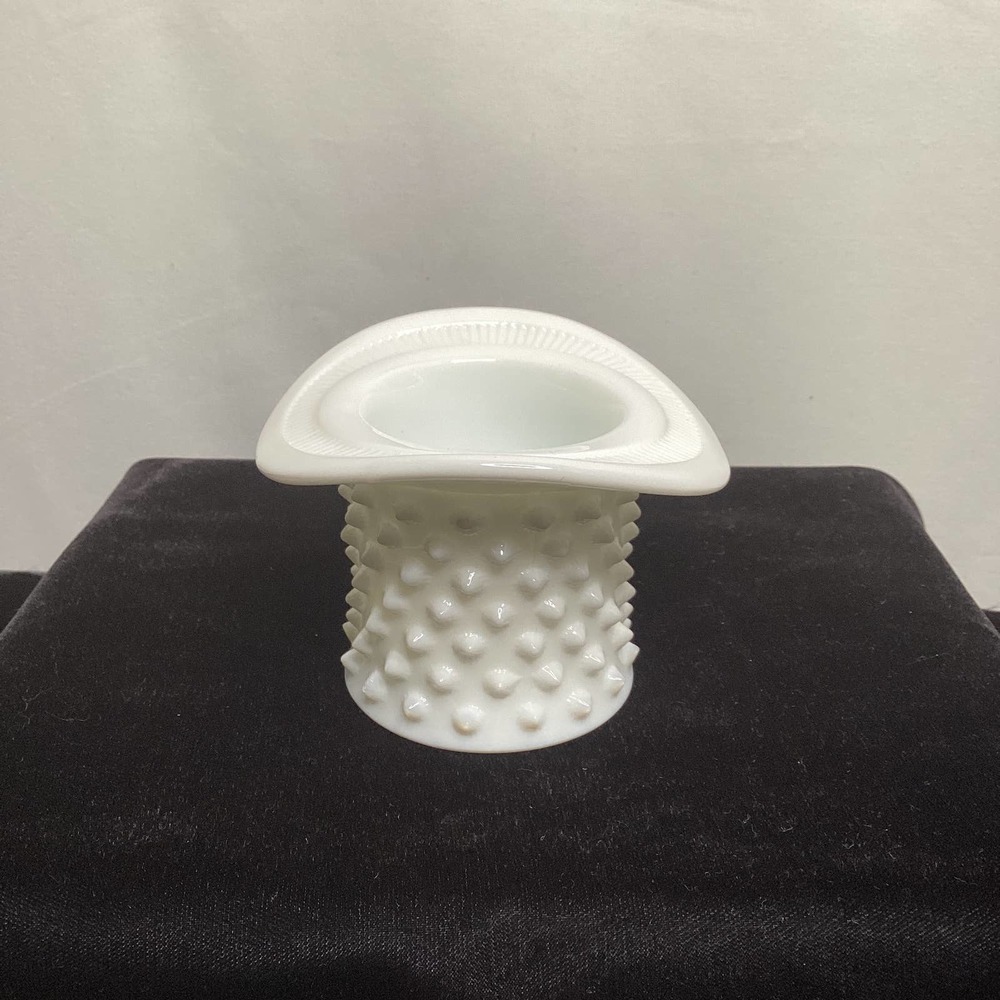 Vintage Fenton White Milk Glass toothpick holder